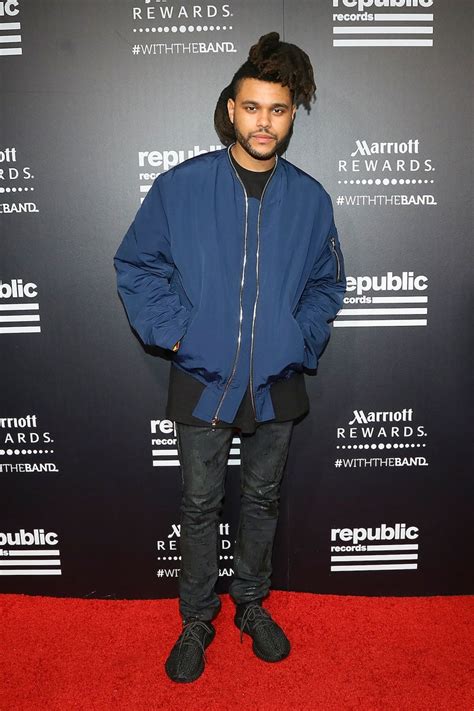 the weeknd wearing gucci denim jacket|The Weeknd uniform.